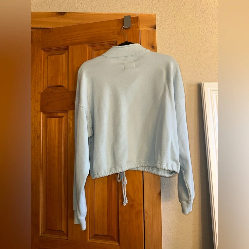 AE Cropped Quarter Zip Pullover - Picture 7 of 8